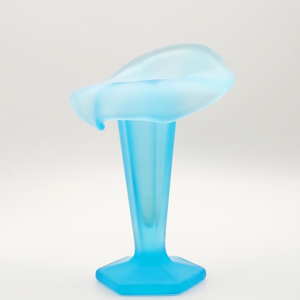 Fenton Blue  Finger Vase